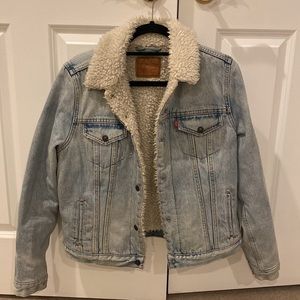 Levi’s jean jacket with fur
